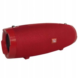 Duży głośnik Bluetooth TG504 radio czerwony