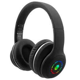 Słuchawki bezprzewodowe Bluetooth mikrofon nauszne czarne NOBITECH BH100